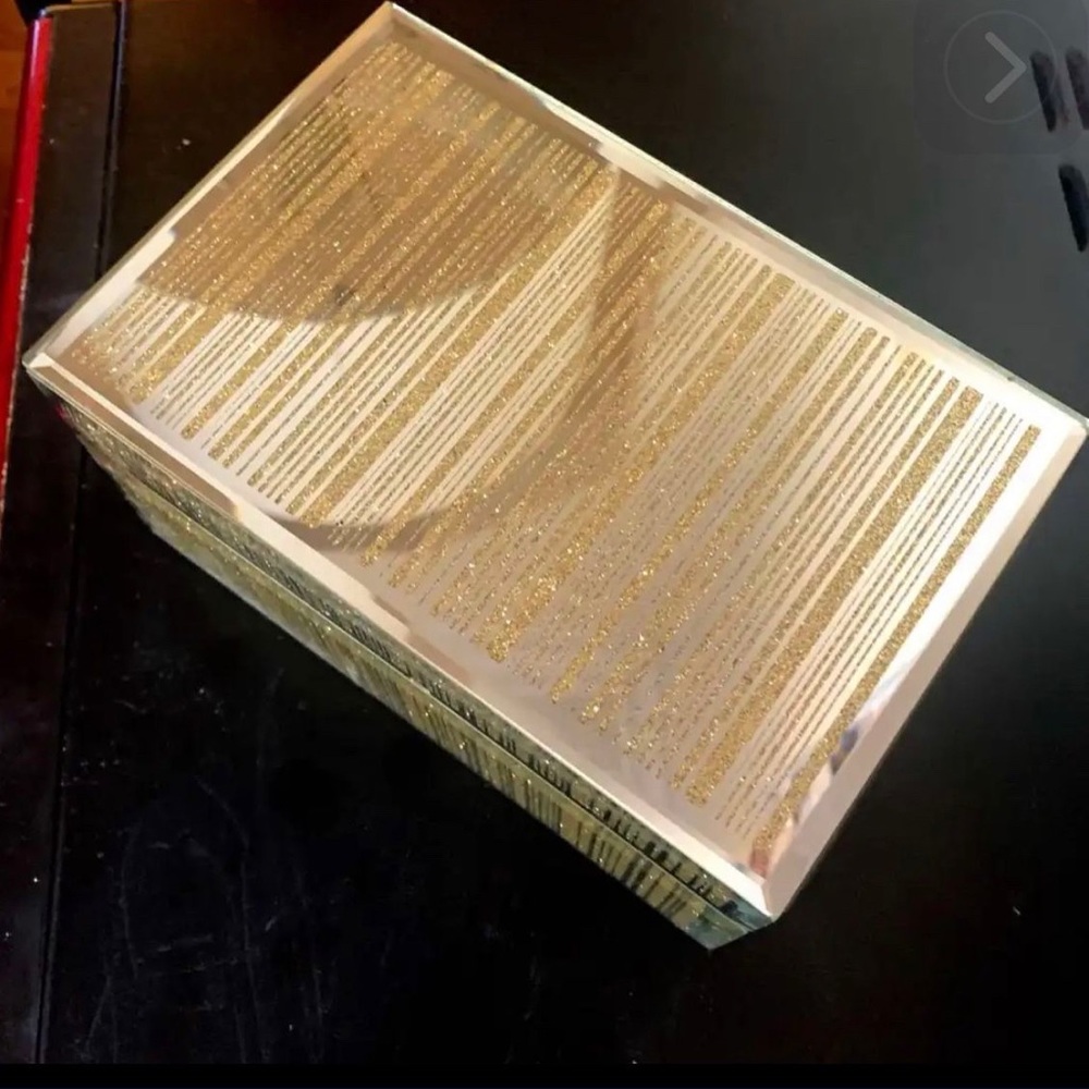 Mathieu Gold Small Mirrored Box - Picture 2 of 7
